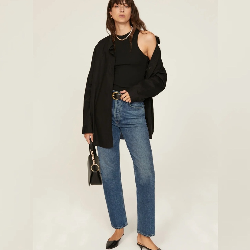Agolde Classic Indigo Straight Leg Jeans